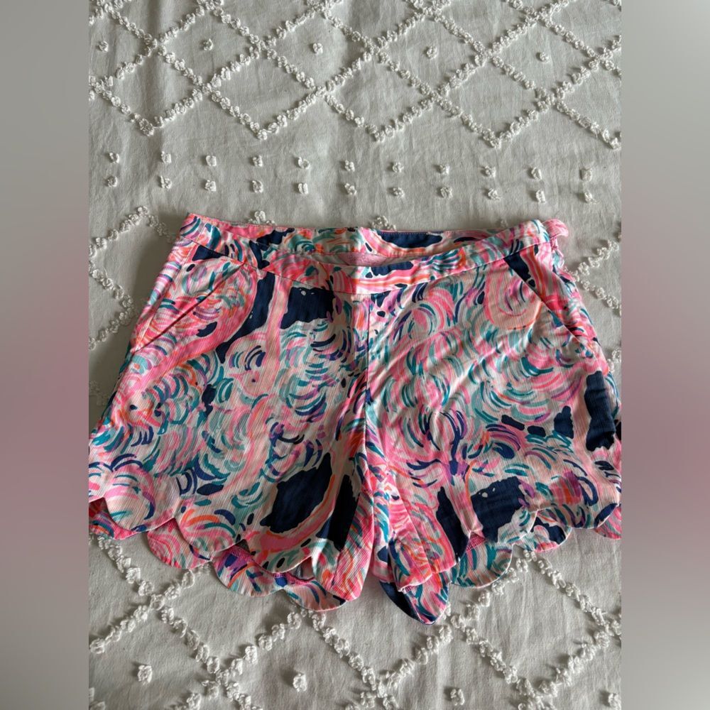 Lilly Pulitzer High Waist Pink and Blue Shorts